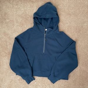 Lululemon scuba hoodie half zip in color navy size xxl